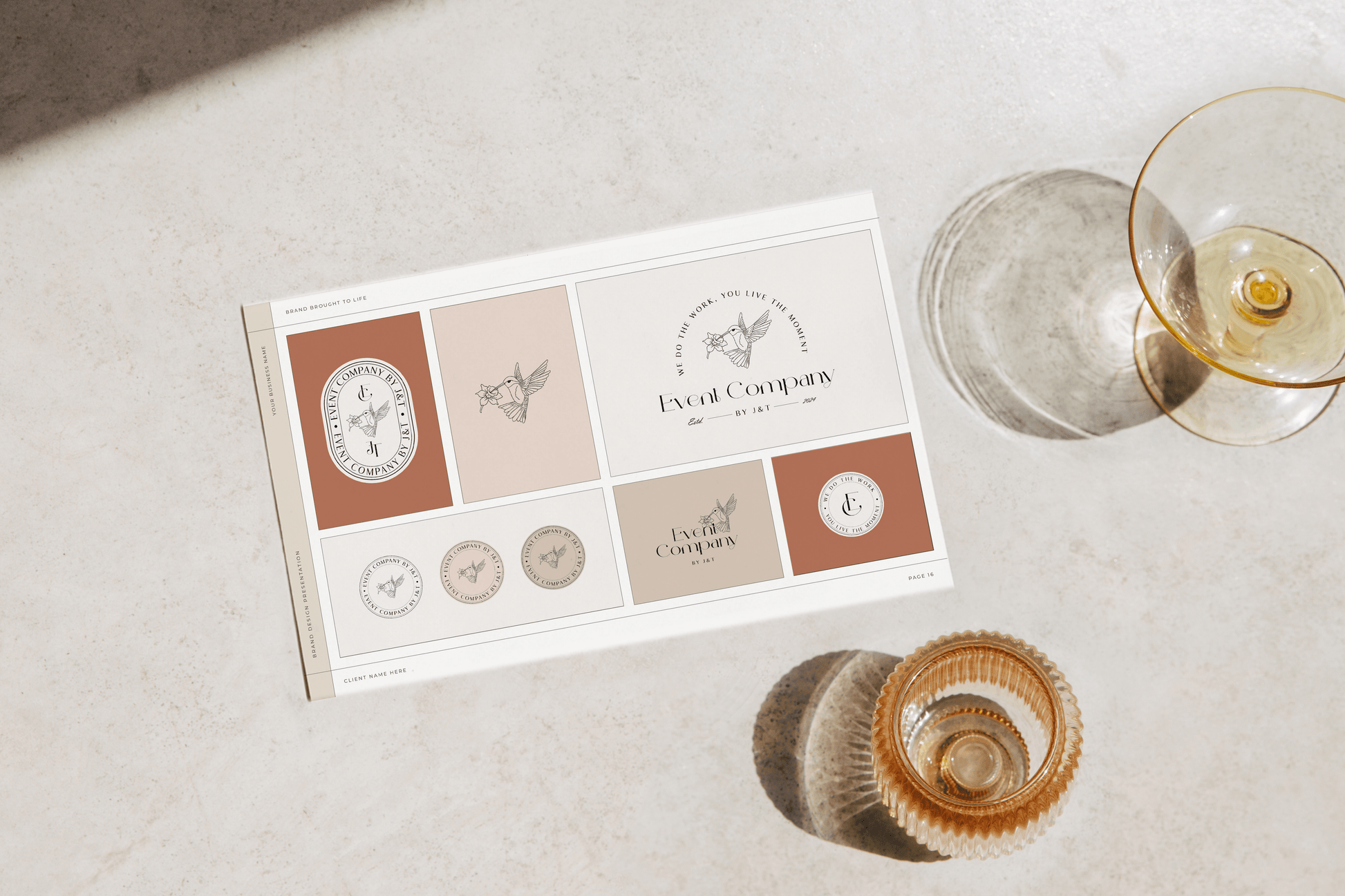 Branding Concept Presentation Template in Canva by Sunday Lane Studio - Branding Design Templates Guidelines and more for Brand Graphic & Website Designers - Twenty Two